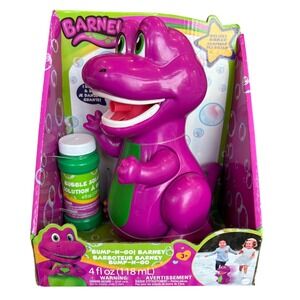 Barney The‎ Dinosaur Bump N Go Bubble Machine Toy For Kids 3+ Years Dances Sings